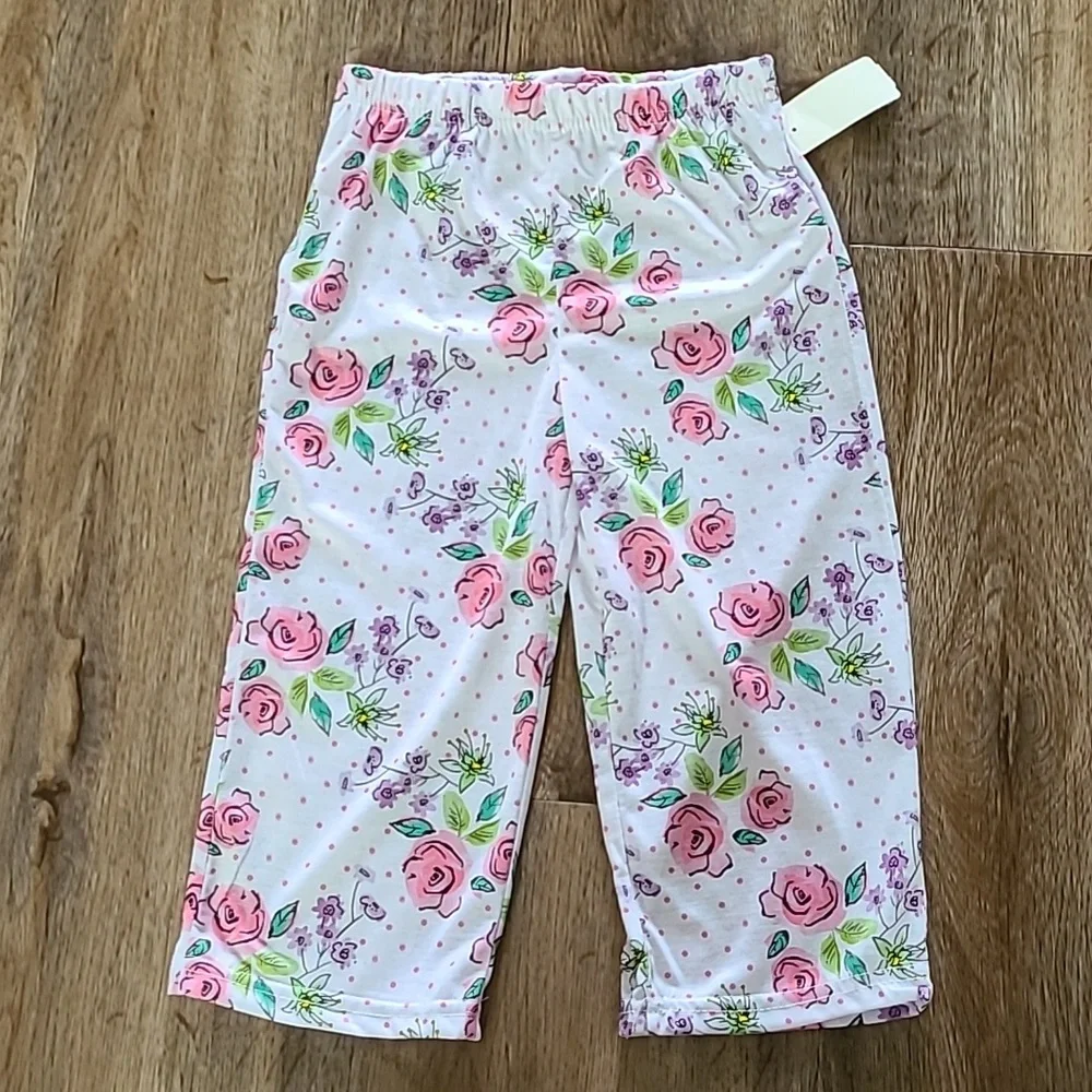 TODDLER GIRLS FLORAL PAJAMA PANTS SIZE 3T
